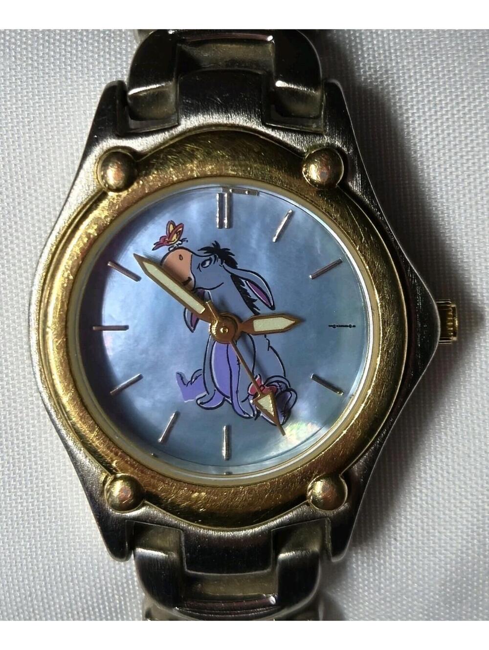 Disney Ladies Eeyore Watch Two-Tone Band MU0670 – Working, Used